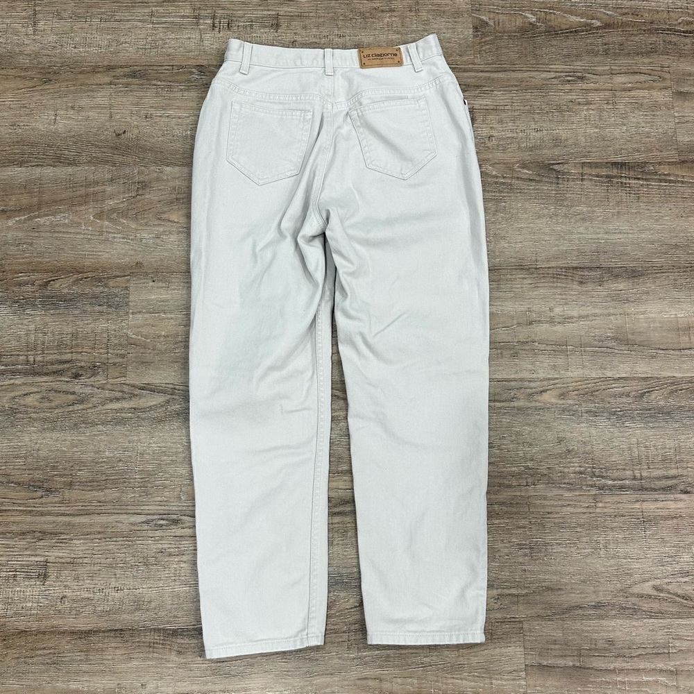 Liz Claiborne Light Gray Straight Jeans - Picture 2 of 3
